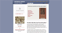 Desktop Screenshot of historicalgenesis.com