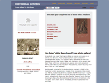 Tablet Screenshot of historicalgenesis.com
